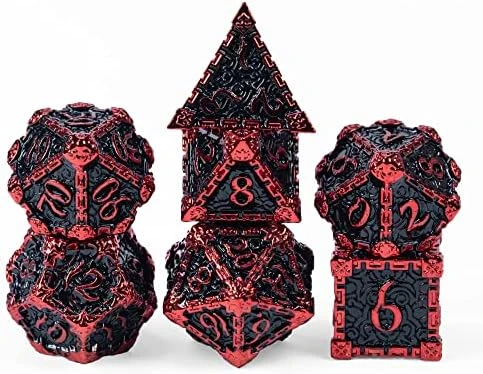 Cusdie Metal Dice Set, 7 Pcs DND Metal Dice, Pinwheel Design Polyhedral Dice Set, For Role Playing Game D&D Dice MTG Pathfinder(Silver Golden) 14 Cusdie Metal Dice Set, 7 Pcs DND Metal Dice, Pinwheel Design Polyhedral Dice Set, For Role Playing Game D&D Dice MTG Pathfinder(Silver Golden) - Image 12