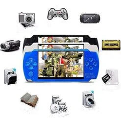 Blue Color X6 8GB 128-bit 10000+ Games 4.3inch Retro Handheld Video Game Console Support Music Video With Camera, Toy, Toys, Game, Game Player -Folkmanis Toys Shop 51RDY5uCzDL