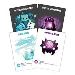 Unstable Games - Tic Tac K.O. : Cute Vs. Evil Base Game - Quick-to-Learn Team Card Game For Kids, Teens, & Adults - Adorably Ruthless Twist On Tic Tac Toe - 2-4 Players Ages 8+ - Great For Game Night