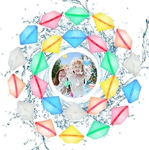 Reusable Water Balloons Quick Fill, Magnetic Water Balloons Self Sealing Refillable Water Balloons Water Toys Pool Toys For Kids Adults Water Fight Outdoor Games (24pcs Star) 13 Reusable Water Balloons Quick Fill, Magnetic Water Balloons Self Sealing Refillable Water Balloons Water Toys Pool Toys For Kids Adults Water Fight Outdoor Games (24pcs Star) - Image 11