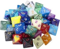 AUSTOR 42 Pieces Polyhedral Dice 20 Sided Game Dice Set Mixed Color Dices Assortment With A Black Velvet Storage Bag For DND RPG MTG Table Games 16 AUSTOR 42 Pieces Polyhedral Dice 20 Sided Game Dice Set Mixed Color Dices Assortment With A Black Velvet Storage Bag For DND RPG MTG Table Games -Folkmanis Toys Shop 51RQGJjfbPL. AC