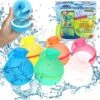 GENERIC 12 Reusable Water Splash Bombs, For Kids| Kids Outdoor Toys | Happy Water Bombs | Quick Self-Sealing ECO Friendly Water Toys For Kids & Adults | Outdoor Activities Water Games Fun For ALL (12pcs)