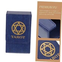 Didiseaon 5pcs Dark Deck Tarot Blue Organizer *cm Oracle Pu Leather Cards Game Multi-purpose Storage Layer Board Cover Small Case Mansion Ornament Collection Storing For Rectangular -Folkmanis Toys Shop 51RWUeQqDWL