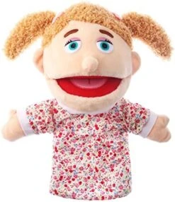 1 Pcs Family Hand Puppets 13 Inch Grandparents, Mom & Dad, Brother & Sister Plush Hand Puppet Toys Role-Play Toy Puppets For Kids Storytelling Imaginative Pretend Play Teaching Preschool(Sister) -Folkmanis Toys Shop 51RYd3dZhwL. AC