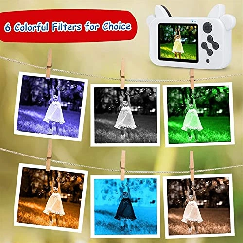 GIENEX Kids Digital Camera, Children Selfie Video Camcorder 1080P Lens 2.4 Inch HD, Best Christmas Electronic Gifts Toys For Age 3-10 Years Old Boys & Girls Toddlers 8 GIENEX Kids Digital Camera, Children Selfie Video Camcorder 1080P Lens 2.4 Inch HD, Best Christmas Electronic Gifts Toys For Age 3-10 Years Old Boys & Girls Toddlers - Image 6