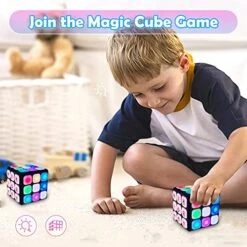 Kidbro Light Up Galaxy Cube Game - Flashing Handheld Simon Says Brain & Memory Games For Kids - Sensory Travel Toys For Autism - Cool Toy Birthday Gifts For 6-12 Year Old Boys 11 Kidbro Light Up Galaxy Cube Game - Flashing Handheld Simon Says Brain & Memory Games For Kids - Sensory Travel Toys For Autism - Cool Toy Birthday Gifts For 6-12 Year Old Boys -Folkmanis Toys Shop 51Rcdai21wL
