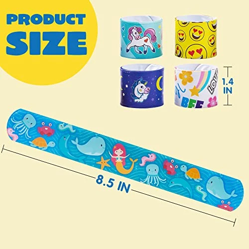 JOYIN 100 PCs Slap Bracelets Toys Valentines Day Party Favors (30 Designs) With Colorful Hearts Animal And Unicorn, Valentine Classroom Prizes Exchanging Gifts 8 JOYIN 100 PCs Slap Bracelets Toys Valentines Day Party Favors (30 Designs) With Colorful Hearts Animal And Unicorn, Valentine Classroom Prizes Exchanging Gifts - Image 6