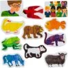 Little Folk Visuals Brown Bear, Brown Bear What Do You See? By Eric Carle - Felt Learning Toy Set, Precut Felt Board Figures For Kids And Toddlers, 11 Piece Set