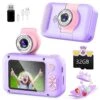 Kid Camera,ARNSSIEN Camera For Kid,2.4in IPS Screen Digital Camera,180°Flip Len Student Camera,Children Selfie Camera With Playback Game,Christmas/Birthday Gift For 4 5 6 7 8 9 10 11 Year Old Girl Boy