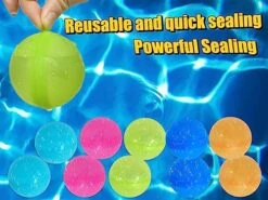 Water Balloon Toys To Relieve Summer Hot, Water Ball Launcher/Reusable Quick Sealing Splash Balls (Splash Balls) -Folkmanis Toys Shop 51Rl60goFlL