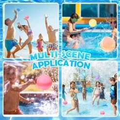 Reusable Water Balloons,Summer Water Toys, Water Bomb Pool Toys Water Balloons For Summer Party, Water Balls Pool Outdoor Toys For Kids Ages 6-12,Silicone Water Splash Ball Party Fun Games(6pcs) 11 Reusable Water Balloons,Summer Water Toys, Water Bomb Pool Toys Water Balloons For Summer Party, Water Balls Pool Outdoor Toys For Kids Ages 6-12,Silicone Water Splash Ball Party Fun Games(6pcs) -Folkmanis Toys Shop 51RolW70yIL