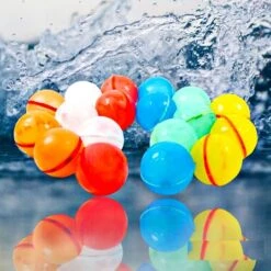 R Raddor Reusable Water Balloons For Kids,Adults 12pcs With Mesh Bag Latex-free Silicone, Refillable Water Balloons Reusable Magnetic, Outdoor Games, Beach Toys,pool Games, Water Balloons Quick Fill 13 R Raddor Reusable Water Balloons For Kids,Adults 12pcs With Mesh Bag Latex-free Silicone, Refillable Water Balloons Reusable Magnetic, Outdoor Games, Beach Toys,pool Games, Water Balloons Quick Fill -Folkmanis Toys Shop 51RtRWJIFyL