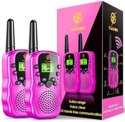 Walkie Talkies For Kids 2 Pack: Kids Birthday Gifts Toys For 3 4 5 6 7 8 9 10 Year Old Girls&Boys Pink Walkie Talkies 3 KM Long Range Kids Outdoor Camping Toys For Kids Ages 4-12 25 Walkie Talkies For Kids 2 Pack: Kids Birthday Gifts Toys For 3 4 5 6 7 8 9 10 Year Old Girls&Boys Pink Walkie Talkies 3 KM Long Range Kids Outdoor Camping Toys For Kids Ages 4-12 -Folkmanis Toys Shop 51RzX5KILUL. AC