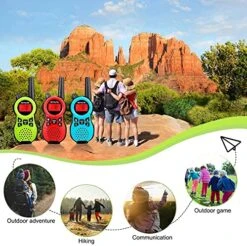 Retevis RT38 Walkie Talkies For Kids,3 Pack 2 Way Radio Long Range 22 CH USB Port,Birthday Gifts For Boys Girls, Toys For 3-12 Years Old,Hands Free Mini Size,Family Camping Traveling(Red Blue Green) -Folkmanis Toys Shop 51RzfApsmIS