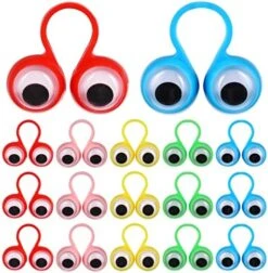 Googly Eye Rings Finger Puppets Eye On Rings Googly Eyeball Ring Eye Puppet Finger Toys For Kids Favor (50Pcs Random Color) -Folkmanis Toys Shop 51S0iHABAL. AC
