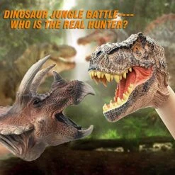 JoltMemori Dinosaur Toys For Kids 3-5 Hand Puppets T-rex And Triceratops Party Favor Gift For Boys & Girls -Folkmanis Toys Shop 51S13rHj8XL