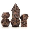 DND Metal Dice Set Role Playing 7PCS Dungeons And Dragons Dice Pathfinder RPG Games DND Dice,Metal Dice Set D&d（Pink） -Folkmanis Toys Shop 51S1maJFciL