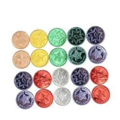 Pirate Party Coins 100pcs Pirate Toy Poppets For Kids Makeup Toy Kids Play Sets Pirate Party Coins Colorful Game Coins Game Currency Toy Set Props Playset Child Coin