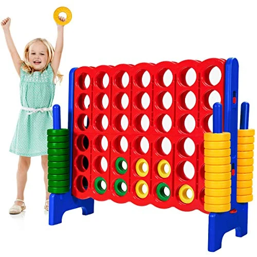 Safeplus Giant 4 In A Row Classic Game Set, 47” Jumbo 4-to-Score Toy Set,Fun Indoor & Outdoor Connect Four Games For Kids Adults Family Party 3 Safeplus Giant 4 In A Row Classic Game Set, 47” Jumbo 4-to-Score Toy Set,Fun Indoor & Outdoor Connect Four Games For Kids Adults Family Party