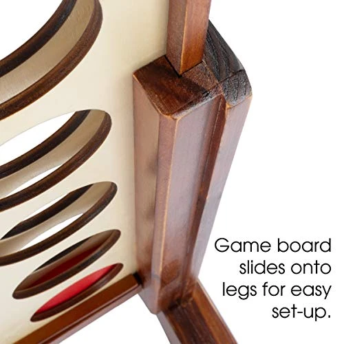 Hey! Play! 4-in-A-Row-Giant Classic Wooden Game For Indoor And Outdoor Play-2 Player Strategy And Skill Fun Backyard Lawn Toy For Kids And Adults 6 Hey! Play! 4-in-A-Row-Giant Classic Wooden Game For Indoor And Outdoor Play-2 Player Strategy And Skill Fun Backyard Lawn Toy For Kids And Adults - Image 4