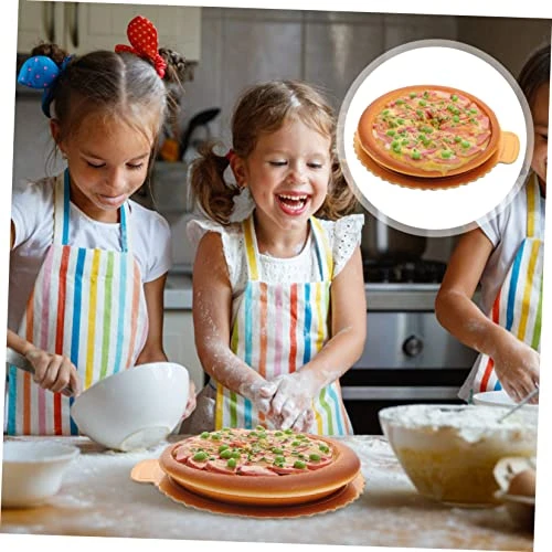 Ibasenice Math Games Simulation Pizza Model Toy For Kids Artificiales Para Toddler Toys Faux Pizza Simulation Food Toys DIY Kitchen Pretend Play Fake Food Model Fake Pizza Model Prop 6 Ibasenice Math Games Simulation Pizza Model Toy For Kids Artificiales Para Toddler Toys Faux Pizza Simulation Food Toys DIY Kitchen Pretend Play Fake Food Model Fake Pizza Model Prop - Image 4