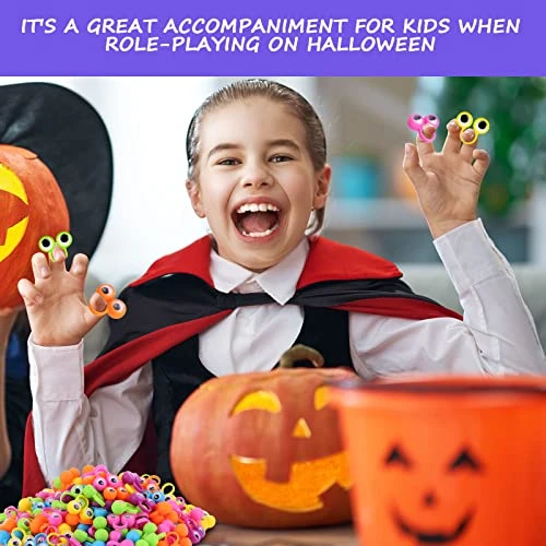 Libima 180 Pcs Eye Finger Puppets Googly Eye Rings Wiggly Eyeball Finger Puppet Rings Plastic Eye On Party Favor Toys For Classroom Reading Prizes Goodie Bag Stuffer Festivals Decorations, 6 Color 7 Libima 180 Pcs Eye Finger Puppets Googly Eye Rings Wiggly Eyeball Finger Puppet Rings Plastic Eye On Party Favor Toys For Classroom Reading Prizes Goodie Bag Stuffer Festivals Decorations, 6 Color - Image 5