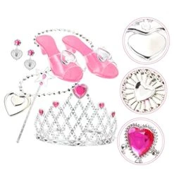 2 Sets Child Princess Jewelry Toys For Little Girls Princess Shoes For Girls Dress-up Crowns Princess Dress Up Girl Tiara Headband Plastic Pink Princess Dress Up Kit Fashion 10 2 Sets Child Princess Jewelry Toys For Little Girls Princess Shoes For Girls Dress-up Crowns Princess Dress Up Girl Tiara Headband Plastic Pink Princess Dress Up Kit Fashion -Folkmanis Toys Shop 51SMOblQEZL