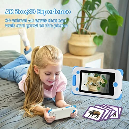 Kids Phone Support Calls And Messenger Learning Kids Cell Phone With Games Toy Phone For Kids Parental Control Toddler Phone With Camera WiFi Aged 3-8 Support 30+ Languages-Blue 6 Kids Phone Support Calls And Messenger Learning Kids Cell Phone With Games Toy Phone For Kids Parental Control Toddler Phone With Camera WiFi Aged 3-8 Support 30+ Languages-Blue - Image 4