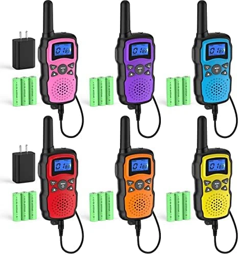 Wishouse Walkie Talkies For Kids Adults Rechargeable Long Range 4 Pack With 2 USB Chargers 12 Batteries,Family Walky Talky,Outdoor Camping Games Indoor Toys Birthday Xmas Gift For Boys Girls Children 12 Wishouse Walkie Talkies For Kids Adults Rechargeable Long Range 4 Pack With 2 USB Chargers 12 Batteries,Family Walky Talky,Outdoor Camping Games Indoor Toys Birthday Xmas Gift For Boys Girls Children - Image 10
