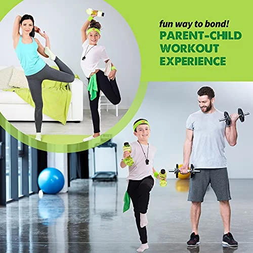 Born Toys Complete Kids Exercise Equipment Set For Ages 5 & Up, Kids Workout Equipment Includes Kids Jump Rope, Dumbbell Water Bottles, Hula Hoops For Kids, Sweat Bands, Kids Gym Bag, Skip It For Kids 7 Born Toys Complete Kids Exercise Equipment Set For Ages 5 & Up, Kids Workout Equipment Includes Kids Jump Rope, Dumbbell Water Bottles, Hula Hoops For Kids, Sweat Bands, Kids Gym Bag, Skip It For Kids - Image 5