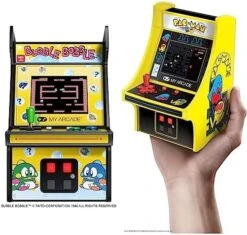 My Arcade Micro Player Mini Arcade Machine: Bubble Bobble Video Game, Fully Playable, 6.75 Inch Collectible, Color Display, Speaker, Volume Buttons, Headphone Jack, Battery Or Micro USB Powered 21 My Arcade Micro Player Mini Arcade Machine: Bubble Bobble Video Game, Fully Playable, 6.75 Inch Collectible, Color Display, Speaker, Volume Buttons, Headphone Jack, Battery Or Micro USB Powered -Folkmanis Toys Shop 51SlY0mOqGL. AC