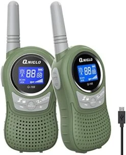 Qniglo Kids Walkie Talkies 2 Pack, Rechargeable Walkie Talkies For Kids/Adults, Long Range Walkie Talkie Radios With VOX For Outdoor Camping Game Xmas Toys Gifts For 4 5 6 7 8 9 10-Year-Old Girls Boys -Folkmanis Toys Shop 51SvHK58bbL. AC 1