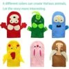 6 Pieces DIY Hand Puppets Making Kit Felt Sock Creative Art Craft Making Your Own Puppets Colorful Pompoms Wiggle Googly Eyes Storytelling Role Play Party Supplies