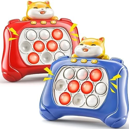 TEMI Pop Fidget Push Game, Handheld Game For Kids 6-8, Squeeze Sensory Push Bubble Stress Light Up Toy, Birthday Gifts For 8-12 Year Old Boys, Girls, Teens 7 TEMI Pop Fidget Push Game, Handheld Game For Kids 6-8, Squeeze Sensory Push Bubble Stress Light Up Toy, Birthday Gifts For 8-12 Year Old Boys, Girls, Teens - Image 5