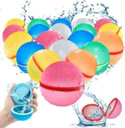 SCUATANBE 12PCS Reusable Magnetic Water Balloons, Self-Sealing Quick Fill Water Bomb Toys For Kids Age 4-8, Refillable Water Splash Balls For Summer Party Pool Outdoor Toys For Kids Ages 8-12 -Folkmanis Toys Shop 51SyLyPycFL. AC