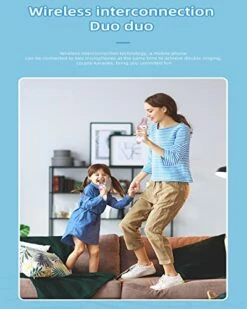 Karaoke Microphone Machine For Kids Toddler Toys With Wireless Bluetooth Mic Speaker LED Light Christmas Birthday Gift For 4-12 Years Old Girls Boys With Cute Cartoon Unicorn Design (Purple) -Folkmanis Toys Shop 51SzIz4IcYL