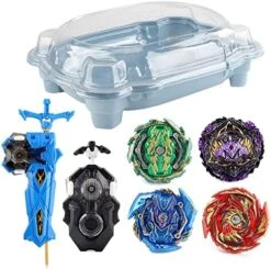 MEDMHSMA Bey Battling Top Battle Stadium Battle Set, 6 Battling Tops, 2 Latest Launchers, And 1 Flame Themed Arena, Great Gift For Kids Boys Age 6 And Up,Blue -Folkmanis Toys Shop 51T0G5HkUEL. AC