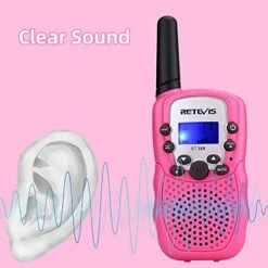 Retevis RT-388 Kids Walkie Talkies Rechargeable, Gifts For 5-13 Year Old Girls Boys, Walkie Talkie With Charging Cable Batteries, 22 CH, Flashlight, Family Holiday Outdoor Camping(Pink,2 Pack) 12 Retevis RT-388 Kids Walkie Talkies Rechargeable, Gifts For 5-13 Year Old Girls Boys, Walkie Talkie With Charging Cable Batteries, 22 CH, Flashlight, Family Holiday Outdoor Camping(Pink,2 Pack) -Folkmanis Toys Shop 51T2OQ4RxVS