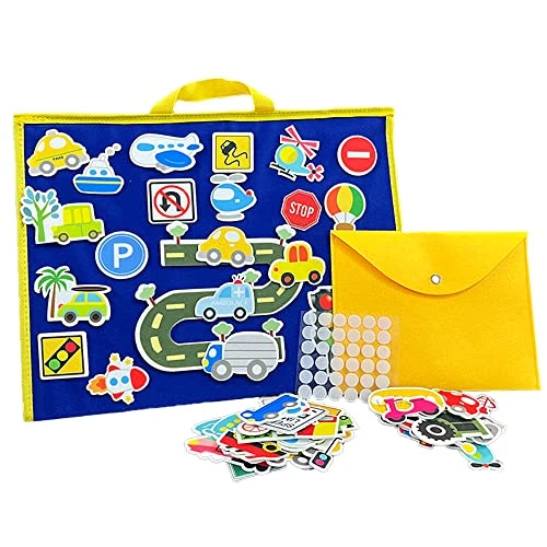 Utobanh Children Early Education Felt Board, Daycare Classroom Felt Learning Board, Suitable For Children's Preschool Learning Kindergarden Car Vihicle Education Storytelling Activity Gift - 54 Felt Pieces 3 Utobanh Children Early Education Felt Board, Daycare Classroom Felt Learning Board, Suitable For Children's Preschool Learning Kindergarden Car Vihicle Education Storytelling Activity Gift - 54 Felt Pieces