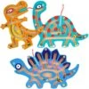 NiToy 3-Pack Wooden Magnetic Maze Toys For Kids 3+, Dinosaur Interactive Puzzle Game Boards Montessori Labyrinth STEM Activity Child Fine Motor Skill Development Preschool Birthday Gifts (3 Dinosaurs) -Folkmanis Toys Shop 51THJwkRqtL