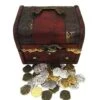 Seven Seas Pirates - Buccaneer Treasure Chest With Lot Of 700 Mixed Color Metal Doubloons - Rogue`s Jewelry Box Filled Coins For Pretend Games 2 Seven Seas Pirates - Buccaneer Treasure Chest With Lot Of 700 Mixed Color Metal Doubloons - Rogue`s Jewelry Box Filled Coins For Pretend Games -Folkmanis Toys Shop 51TIeszwDmL