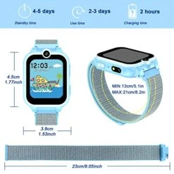 Kids Smart Watch Girls Boys, Gifts For 4-10 Years Old Dual Camera Touchscreen Smart Watch For Kids With 18 Games Music Video Player Alarm Clock Flashlight Educational Toys Toddles Birthday Gifts -Folkmanis Toys Shop 51TNH9egZiL