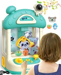 Claw Machine For Kids, Arcade Mini Vending Machines Candy Grabber With Prizes Arcade Games Machines For Home Electronic Claw Machine For Party Gifts For Girls Boys 4 5 6 7 8 9 10 11 12 Years Old