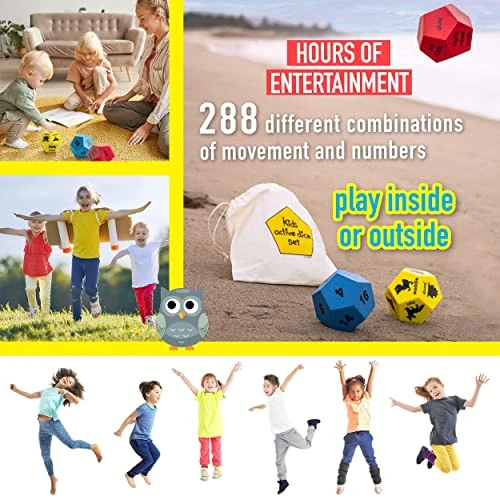 Covelico Physical Education - Exercise Dice For Kids, Fun Recess Equipment For Elementary School, Kids Exercise Equipment Fitness Dice For Kids, Play Outdoor Games - PE Equipment For Elementary School 6 Covelico Physical Education - Exercise Dice For Kids, Fun Recess Equipment For Elementary School, Kids Exercise Equipment Fitness Dice For Kids, Play Outdoor Games - PE Equipment For Elementary School - Image 4