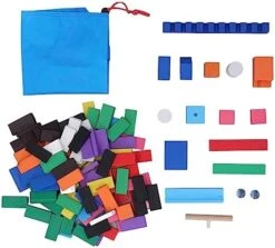 120 PCS Dominoes Set Smooth Surface Bulk Dominoes Racing Tiles Games Toy Wooden Building Blocks Bulk Dominoes Racing Tile Games With Extra Storage Bag (Domino Building Blocks) -Folkmanis Toys Shop 51TPXWMVGHL. AC