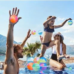 6 Pcs Reusable Water Balloons Magnetic Water Balls For Kids, Self Sealing Silicone Water Balloons Quick Fill, Water Games Toy Outdoor Activities Summer Fun Party Supplies (6PCS) -Folkmanis Toys Shop 51TSendT1KL
