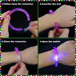 Thuodo 72Pcs Glow Sticks Bulk LED Bracelets, Glow In The Dark Party Supplies For Kids/Adults, Flashing Light Up Toys, 4th Of July Party Favors, Neon Rave Concert Party Games Gifts Accessory 12 Thuodo 72Pcs Glow Sticks Bulk LED Bracelets, Glow In The Dark Party Supplies For Kids/Adults, Flashing Light Up Toys, 4th Of July Party Favors, Neon Rave Concert Party Games Gifts Accessory -Folkmanis Toys Shop 51TdwY6JV1L