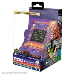 MY ARCADE Data East Hits Nano Player - 4.5" Fully Playable Portable Mini Arcade Machine With 208 Retro Games, 2.4" Screen Color Display -Folkmanis Toys Shop 51TfeExW28L