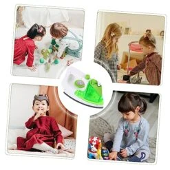 Alasum 1pc Simulation Electric Iron Mini Mini Bread Maker Puzzle Toys Electric Iron Toy Mini Electric Iron Simulated Electric Iron Game House Green Chic Abs Child Children Toys -Folkmanis Toys Shop 51Tgvwr40UL