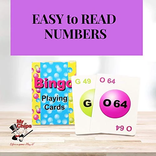 MR CHIPS Bingo Game With Bingo Cards And Chips - 18 Bingo Cards, 300 Bingo Chips And Bingo Calling Cards, Fun Bingo Games For Family, Reusable Bingo Cards 8 MR CHIPS Bingo Game With Bingo Cards And Chips - 18 Bingo Cards, 300 Bingo Chips And Bingo Calling Cards, Fun Bingo Games For Family, Reusable Bingo Cards - Image 6